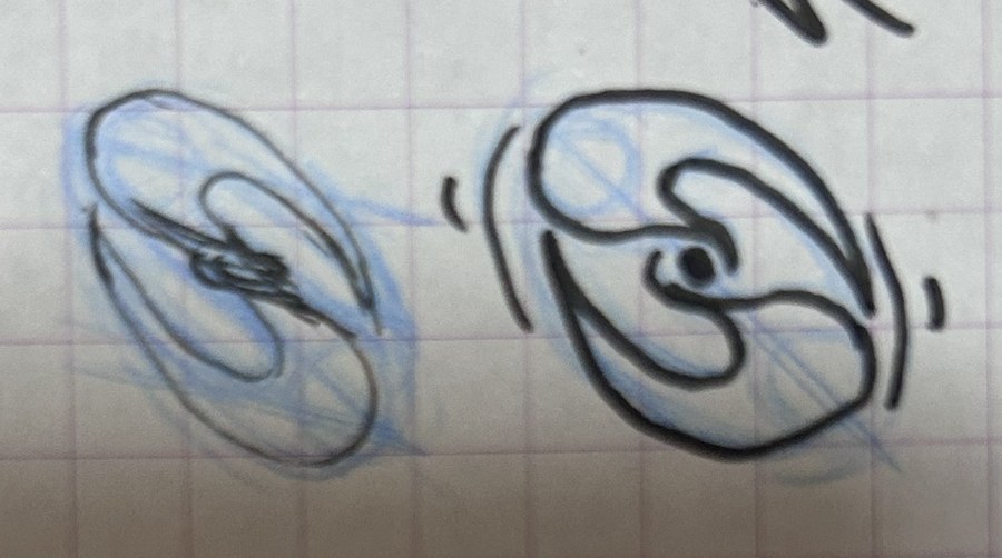 Sound — hand-drawn logo exploration, icon sketches