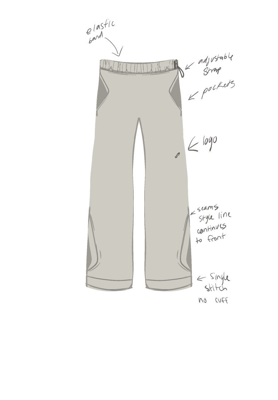 Sound — sweatpants design sketch
