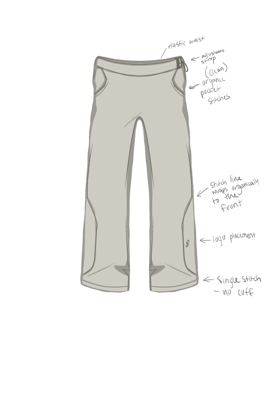 Sound — Still Pant design sketch