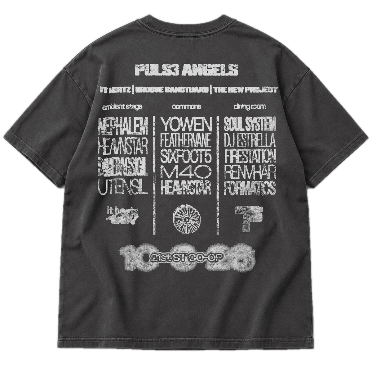 Pulse Angels 3 shirt — back mockup
